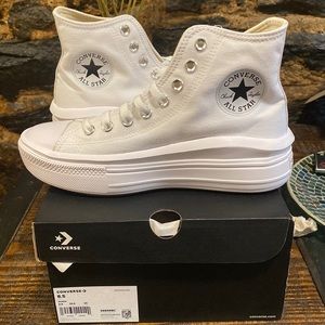 Converse Platform High Tops in White Size 8.5